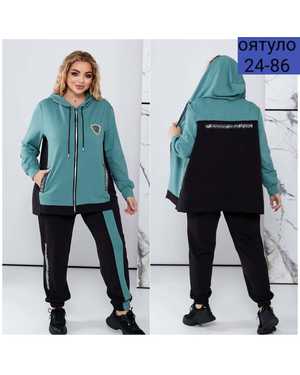 ЖЕНСКИЙ КОСТЮМ ДВОЙКА ТКАНЬ ТРИКОТАЖ