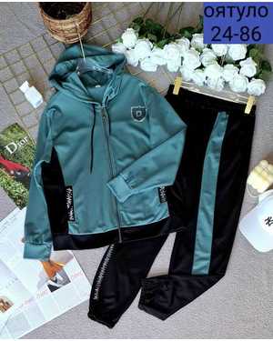 ЖЕНСКИЙ КОСТЮМ ДВОЙКА ТКАНЬ ТРИКОТАЖ