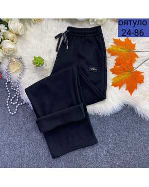 ШТАНЫ ТКАНЬ ТРИКОТАЖ С МЕХОМ