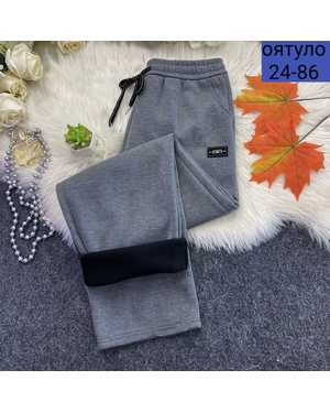 ШТАНЫ ТКАНЬ ТРИКОТАЖ С МЕХОМ