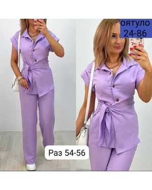 ЖЕНСКИЙ КОСТЮМ ДВОЙКА ТКАНЬ ЛЁН