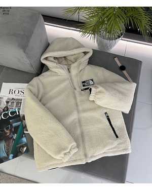 КУРТКА ТКАНЬ ПУХОВИК МЕХОВАЯ БАРАШКА ТЕДДИ