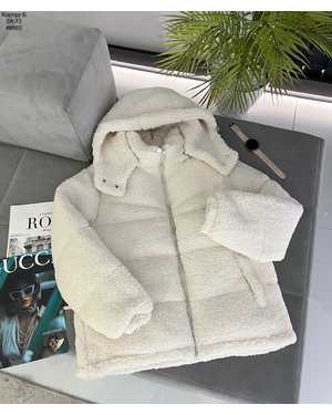 КУРТКА ТКАНЬ ПУХОВИК МЕХОВАЯ БАРАШКА ТЕДДИ