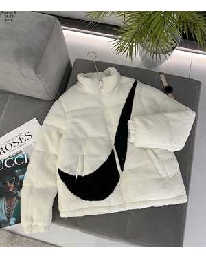 КУРТКА ТКАНЬ ПУХОВИК МЕХОВАЯ БАРАШКА ТЕДДИ