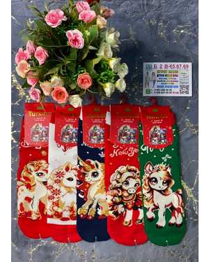 Носки Упаковка 10пар Состав: Хлопок 90% Полиамид 8% Лайкра 2% Размер:36-41