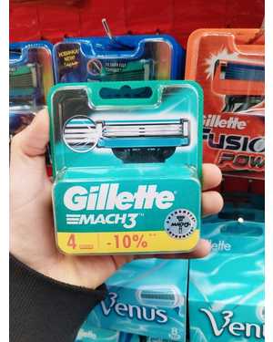 Сменные кассеты Gillette Mach3 4 шт