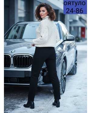 ШТАНЫ ТКАНЬ КОЖА, ТРИКОТАЖ СТРЕЙЧ на меху 8XL50-52 9XL54-56 10Xl 58-60