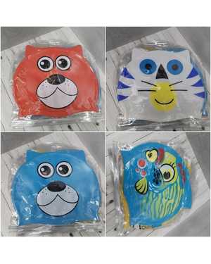 Шапочка для плавания детская Размер: 52-54 (22х18 см). Материал: силикон без выбора