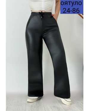 ШТАНЫ ТКАНЬ КОЖА СТРЕЙЧ с начёсом