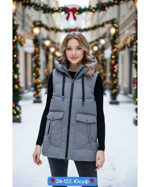 ЖИЛЕТКА ТКАНЬ СИНТИПОН С ПОДКЛАДКОЙ