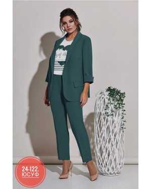 ЖЕНСКИЙ КОСТЮМ ТРОЙКА ТКАНЬ БАРБИ + БЕНГАЛИН