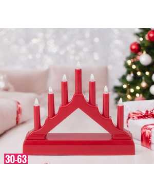 Новогодняя горка светильник Размер 13х16см работа от Батарейки