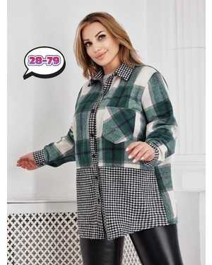 РУБАШКА В РАЗМЕР ТКАНЬ ДРАП И ТРИКОТАЖ