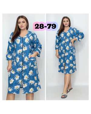 ХАЛАТ В РАЗМЕР ТКАНЬ ТРИКОТАЖ С НАЧЁСОМ