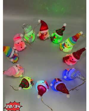 Светильник снеговик Размер:12см Упаковка 12 шт