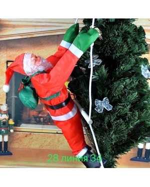 Дед Мороз с лестницей 40см