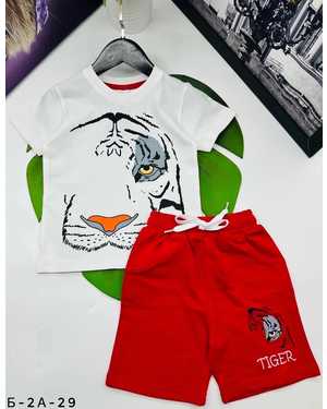 КОМПЛЕКТ ФУТБОЛКА+ШОРТЫ ТКАНЬ 100% ХЛОПОК