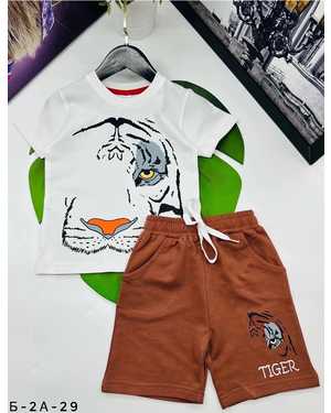 КОМПЛЕКТ ФУТБОЛКА+ШОРТЫ ТКАНЬ 100% ХЛОПОК