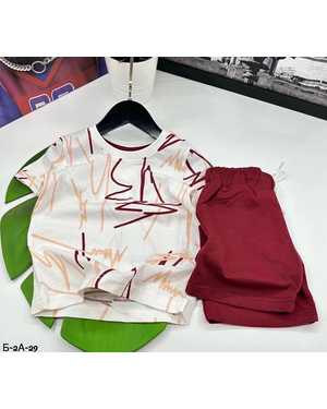 ШОРТЫ С ФУТБОЛКОЙ ТКАНЬ 100% ХЛОПОК