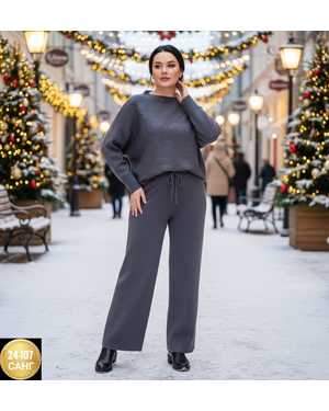 ЖЕНСКИЙ КОСТЮМ ДВОЙКА ТКАНЬ КАШЕМИР С СТРАЗАМИ