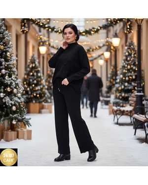 ЖЕНСКИЙ КОСТЮМ ДВОЙКА ТКАНЬ КАШЕМИР С СТРАЗАМИ