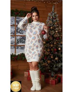 ПЛАТЬЕ-ТУНИКА ТКАНЬ ШЕРСТЬ АНГОРА