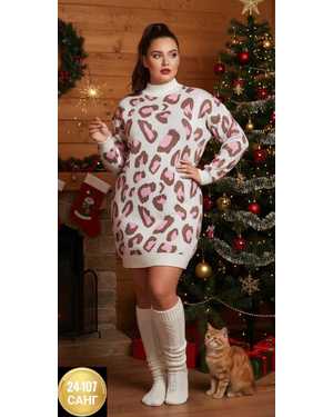 ПЛАТЬЕ-ТУНИКА ТКАНЬ ШЕРСТЬ АНГОРА