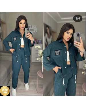 ЖЕНСКИЙ КОСТЮМ ТКАНЬ МИКРО ВЕЛЬВЕТ