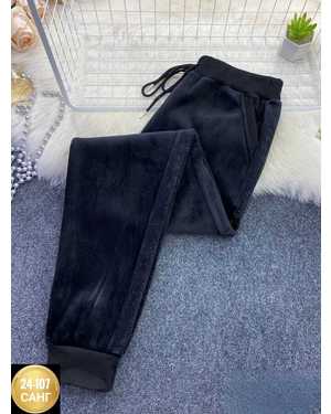 ШТАНЫ ТКАНЬ ВЕЛЮРОВЫЙ БАМБУК С МЕХОМ