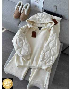 ЖЕНСКИЙ КОСТЮМ ДВОЙКА ТКАНЬ ЛАПША - СИНТЕПОН