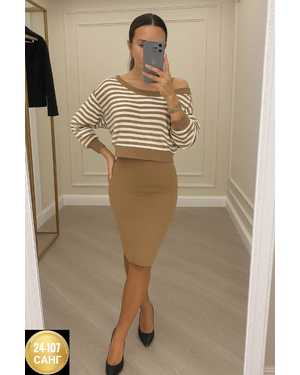 ЖЕНСКИЙ КОСТЮМ ДВОЙКА ТКАНЬ ЛАПША