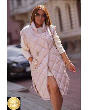 ЖИЛЕТКА ТКАНЬ ПЛАЩЕВКА СИНТЕПОН С ПОДКЛАДКА