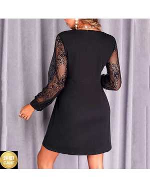 ПЛАТЬЕ ТКАНЬ КРЕП/ДЕКОРАТИВНЫЙ ГИПЮР