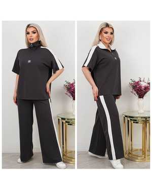 ЖЕНСКИЙ КОСТЮМ ДВОЙКА ТКАНЬ ТРИКОТАЖ