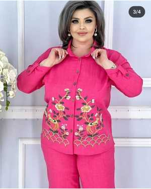 ЖЕНСКИЙ КОСТЮМ ДВОЙКА ТКАНЬ ЛЕОН