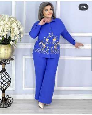 ЖЕНСКИЙ КОСТЮМ ДВОЙКА ТКАНЬ ЛЕОН