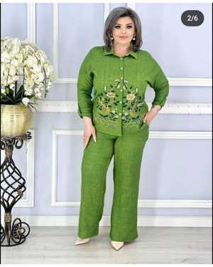 ЖЕНСКИЙ КОСТЮМ ДВОЙКА ТКАНЬ ЛЕОН