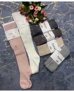 КОЛГОТКИ ТКАНЬ ТРИКОТАЖ НА ОСНОВЕ ХЛОПКА УПАКОВКА 6ШТ