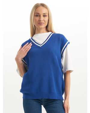 ЖИЛЕТ ТКАНЬ ШЕРСТЬ И АКРИЛ