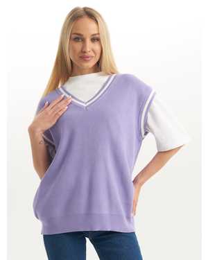 ЖИЛЕТ ТКАНЬ ШЕРСТЬ И АКРИЛ