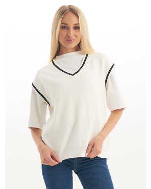 ЖИЛЕТ ТКАНЬ ШЕРСТЬ И АКРИЛ