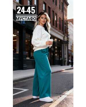 ШТАНЫ ТКАНЬ ТРОЕЧКА С НАЧЁСОМ