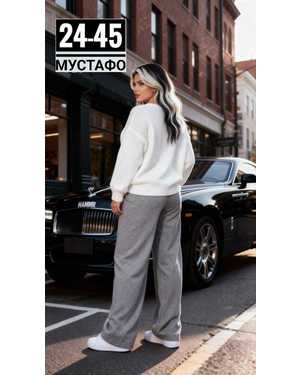 ШТАНЫ ТКАНЬ ТРОЕЧКА С НАЧЁСОМ