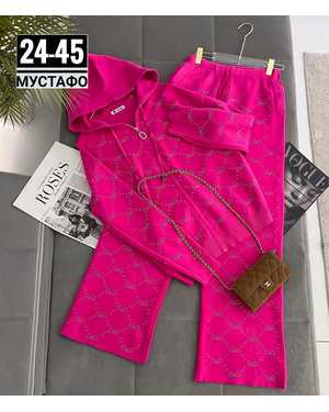 ЖЕНСКИЙ КОСТЮМ ТКАНЬ КАШЕМИР С СТРАЗАМИ