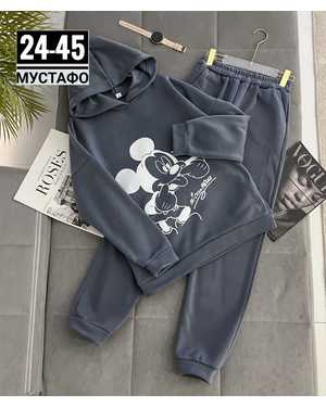 ЖЕНСКИЙ КОСТЮМ ТКАНЬ ФЛИС С НАЧЁСОМ