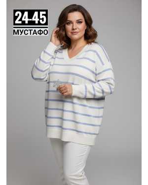 СВИТЕР ТКАНЬ ВЯЗАННЫЙ КАШЕМИР + ЛАПША