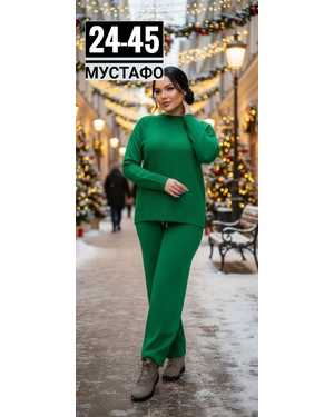 ЖЕНСКИЙ КОСТЮМ ДВОЙКА ТКАНЬ КАШЕМИР С СТРАЗАМИ