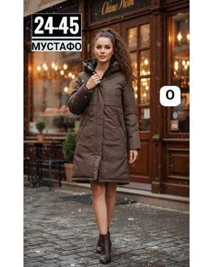 КУРТКА ТКАНЬ ПЛАЩЕВКА С ПОЛНОЙ ПОДКЛАДКОЙ (НАПОЛНИТЕЛЬ ХОЛОФАЙБЕР)