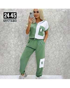 ЖЕНСКИЙ КОСТЮМ ДВОЙКА ТКАНЬ СИНГАПУР