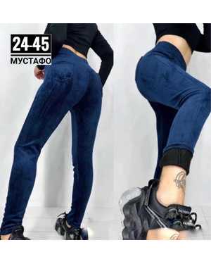 БРЮКИ ТКАНЬ ВЕЛЬВЕТ С НАЧЁСОМ